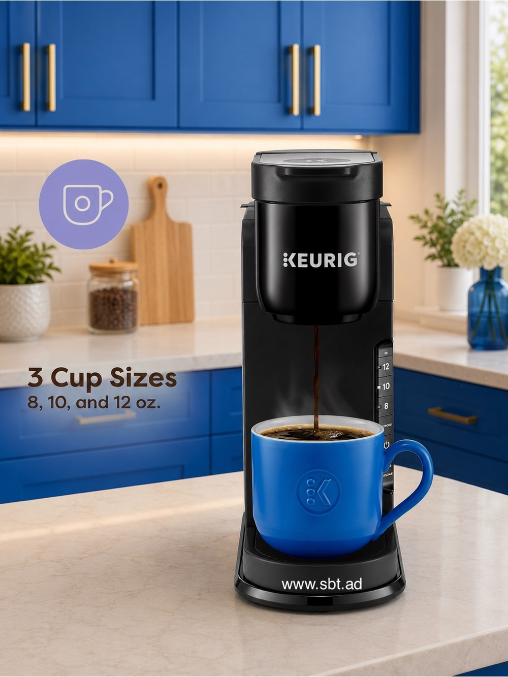NEW Keurig K-Express Single Serve K-Cup Pod Coffee Maker 42 oz Reservoir Green + - Picture 9 of 12